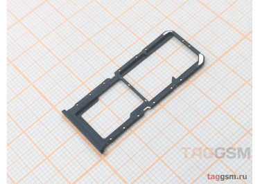 Держатель сим для Realme 9i 4G (RMX3491) (черный)