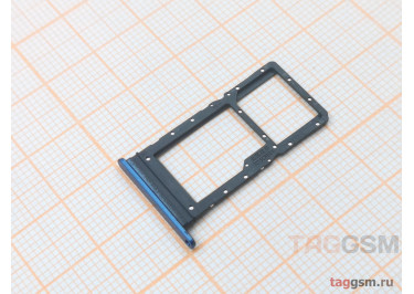 Держатель сим для Huawei Honor X7 (синий)