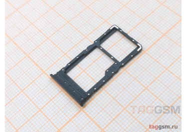 Держатель сим для Xiaomi Redmi 12 4G (черный)