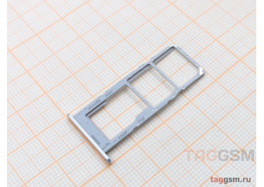 Держатель сим для Samsung A145 Galaxy A14 4G (2023) (серебро)