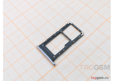 Держатель сим для Huawei Honor X6 4G (серебро)