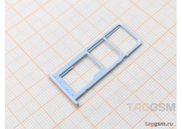 Держатель сим для Samsung A042 Galaxy A04e (2022) (голубой)