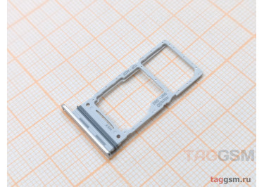 Держатель сим для Samsung A346 Galaxy A34 5G (2023) (серебро)