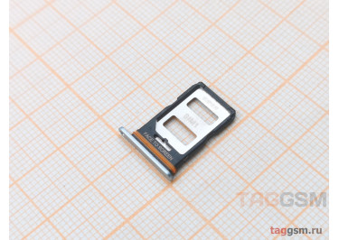 Держатель сим для Xiaomi Poco F5 (серебро)