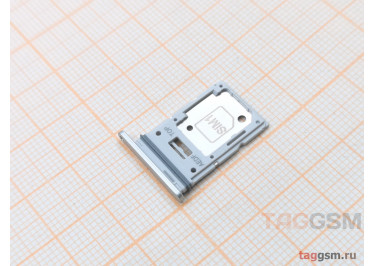 Держатель сим для Samsung A546 Galaxy A54 5G (2023) (серебро)