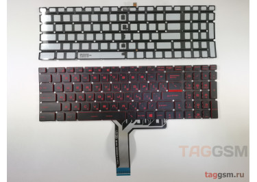 Клавиатура для ноутбука MSI MS-1791 / MS-1792 / MS-1793 / MS-1795 / MS-1796 / MS-1799 / MS-17B1 / MS-17B4 / MS-17B3 (черный) с подсветкой