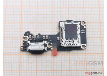 Шлейф для Xiaomi 12 / 12x + разъем зарядки + считыватель сим + микрофон, ориг