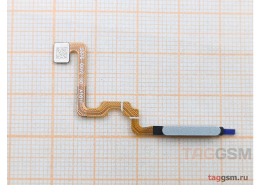Шлейф для Xiaomi Redmi 12 4G + сканер отпечатка пальца (серебро)