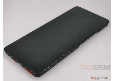 Дисплей для Tecno Spark 20 Pro (KJ6) + тачскрин + рамка (черный), Full ORIG