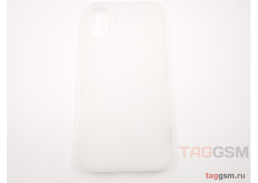 Задняя накладка для iPhone 16 Plus (ультратонкая, защита от отпечатков пальцев, силиконовая, матовая), прозрачная (Q Series) (Full Case) KZDOO