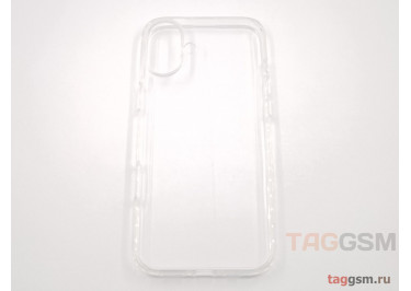 Задняя накладка для iPhone 16 Plus (ультратонкая, защита от отпечатков пальцев, силиконовая), прозрачная (Guardian) (Full Case) KZDOO