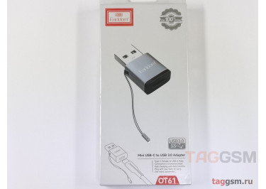 Переходник Type-C (f) - USB (m) (черный) Earldom ET-OT61