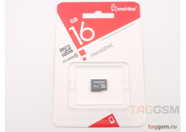 Micro SD 16Gb Smartbuy Class 10 30Mb / s без адаптера SD
