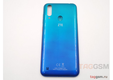 Задняя крышка для ZTE Blade A7s (2020) (синий) (с отверстием под сканер отпечатка пальца)