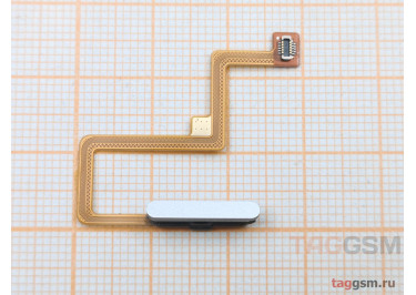 Шлейф для Xiaomi Redmi Note 11 Pro Plus 5G / Note 11 Pro (China) + сканер отпечатка пальца (серебро)