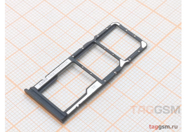 Держатель сим для Xiaomi Poco C65 / Redmi 13C (черный)