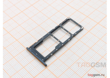 Держатель сим для Tecno Pop 7 (BF6) (черный)