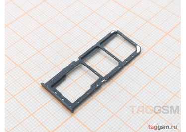 Держатель сим для Realme C33 (RMX3624) (черный)
