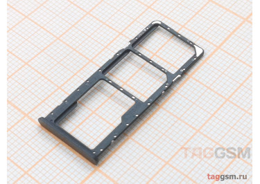 Держатель сим для Realme Note 50 (RMX3834) (черный)