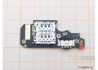Шлейф для Xiaomi Redmi Note 12 Pro 4G + разъем зарядки + микрофон + считыватель сим, ориг