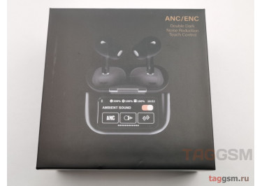 Беспроводные наушники Bluetooth A9 Pro ANC / ENC (с микрофоном, шумоподавлением, сенсорным экраном) (черный)