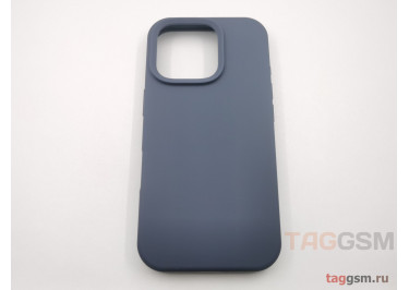 Задняя накладка для iPhone 16 Pro (силикон, темно-синяя (Full Case))