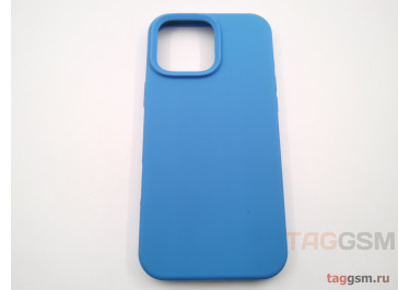 Задняя накладка для iPhone 16 Pro Max (силикон, синяя (Full Case))