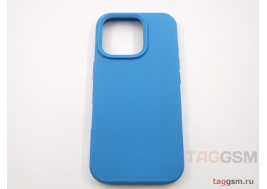 Задняя накладка для iPhone 16 Pro (силикон, синяя (Full Case))