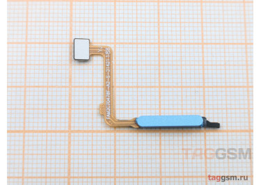 Шлейф для Xiaomi Redmi 10 + сканер отпечатка пальца (синий)