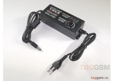 Блок питания для планшетных ПК и др.устройств 3V-12V 5A с регулировкой и индикатором (разъем 5,5х2,5)