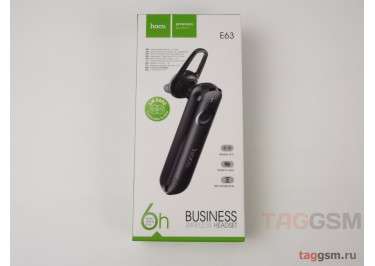 BLUETOOTH-гарнитура E63 (черный) HOCO