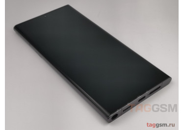 Дисплей для Samsung SM-S908 Galaxy S22 Ultra 5G + тачскрин + рамка (черный), OLED LCD