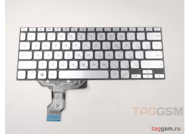 Клавиатура для ноутбука Asus VivoBook 14 X420 / X420F / X420FA / X420U / X420UA / A420U / S420UA (серый) с подсветкой