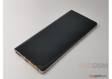 Дисплей для Tecno Spark 20 Pro Plus (KJ7) + тачскрин + рамка (золото), Full ORIG