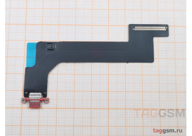 Шлейф для iPad 10.9" Wi-Fi (2022) (A2696) + разъем зарядки (розовый)