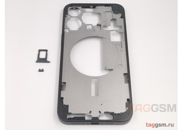 Средняя часть корпуса для iPhone 15 Pro Max (черный), ориг