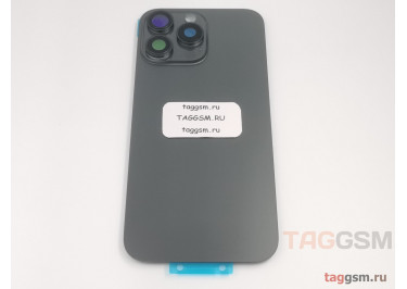 Задняя крышка для iPhone 16 Pro Max (черный титан) в сборе, ориг