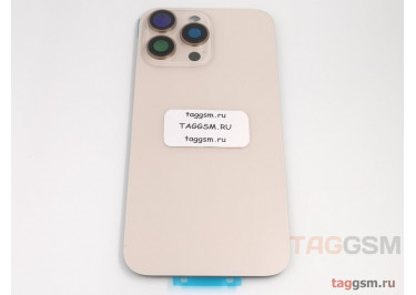 Задняя крышка для iPhone 16 Pro Max (золотой титан) в сборе, ориг