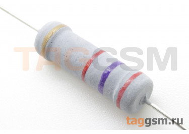 Резистор постоянный 2Вт 2,7 кОм 5% (CF-2W-2,7K)