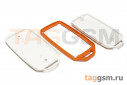 BMC 70001-A4 Корпус пластиковый мобильный белый / оранжевый 72x39x15мм