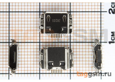 Разъем зарядки для Samsung i5700 / S7350 / S7550 / S8000 / S8300 / N7000 / G810 / i8510 7pin, ориг