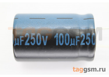 Конденсатор электролитический 100мкФ 250В 20% 105°C (16х25мм) (JTK107M250S1GMM25L)