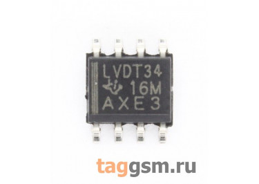 SN65LVDT34D (SOIC-8) 4-х канальный LVDS приемник