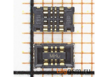 Коннектор АКБ для Meizu U20 / Mx4 / Mx5 / Xiaomi Note 4X 8pin