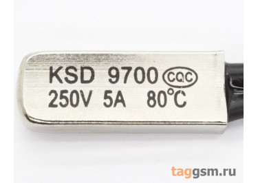TLRS-9700M-A80 Термостат нормально замкнутый 80°C 250V 5A