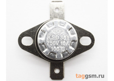KSD301M-OF2-100 Термостат нормально замкнутый (кнопка сброса) 100°C 250V 10A