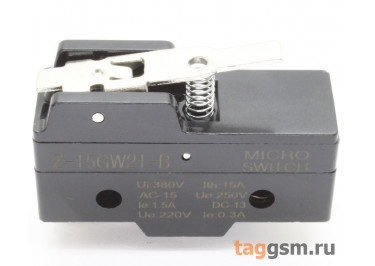 Z-15GW21-B Микропереключатель ON-(ON) SPDT 250В 15А