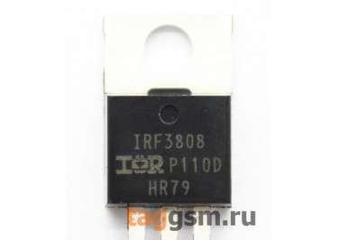 IRF3808PBF (TO-220AB) Полевой транзистор N-MOSFET 75В 140А
