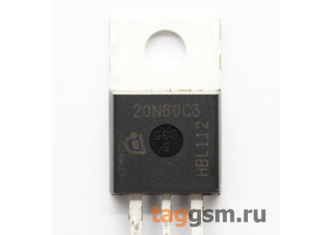 SPP20N60C3XKSA1 (TO-220AB) Полевой транзистор N-MOSFET 650В 20,7А