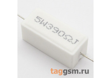 Резистор постоянный 5Вт 390 Ом 5% (SQP-5W-390R)